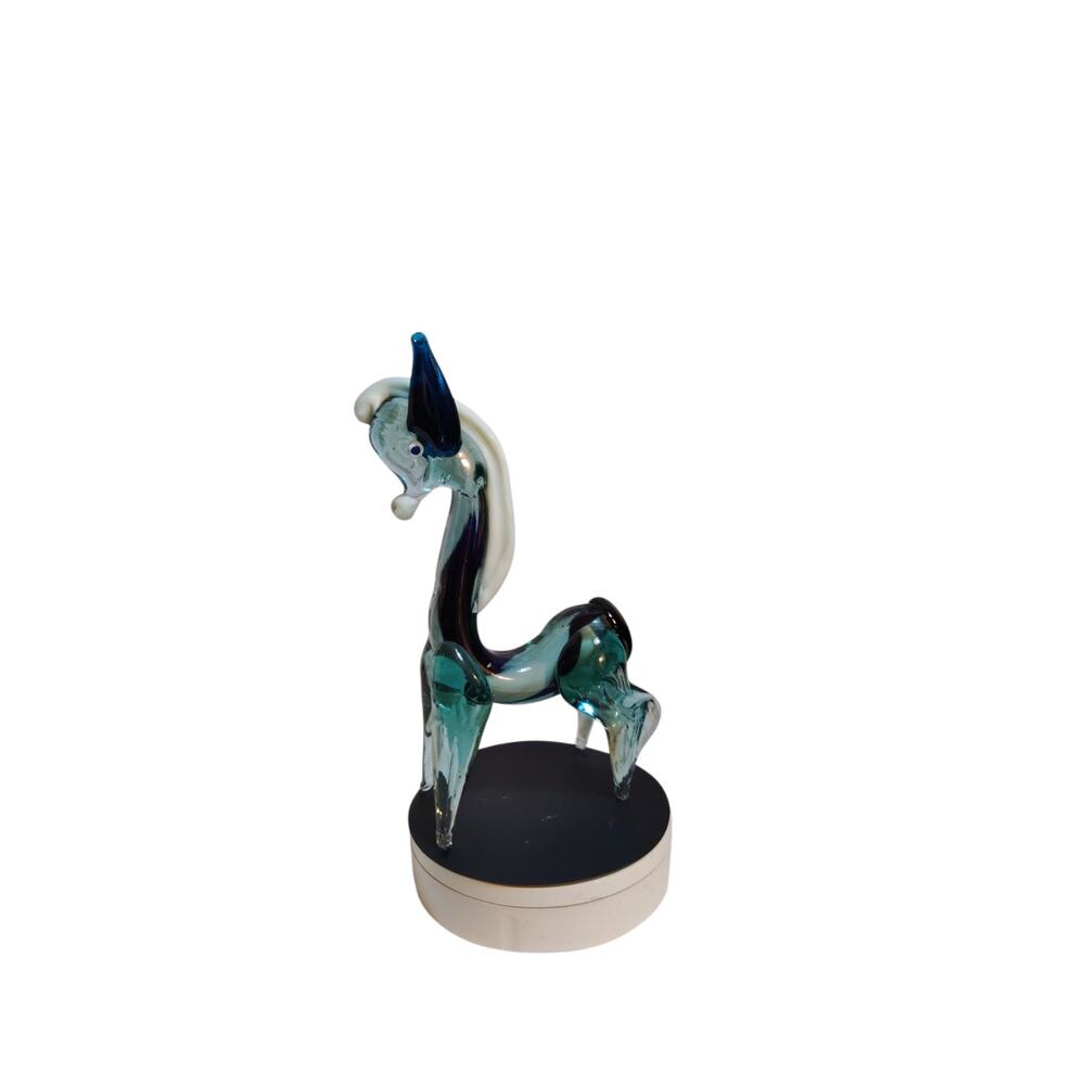 Vintage glass Gazelle Antelope Deer figurine sculpture Art
